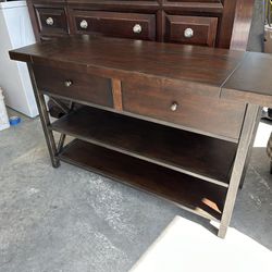 Dark Brown Console Table 47 Width 