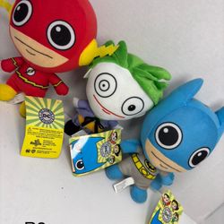 Superhero plush DC Marvel Comics Justice League Toy mixed Lot Batman Flash Joker