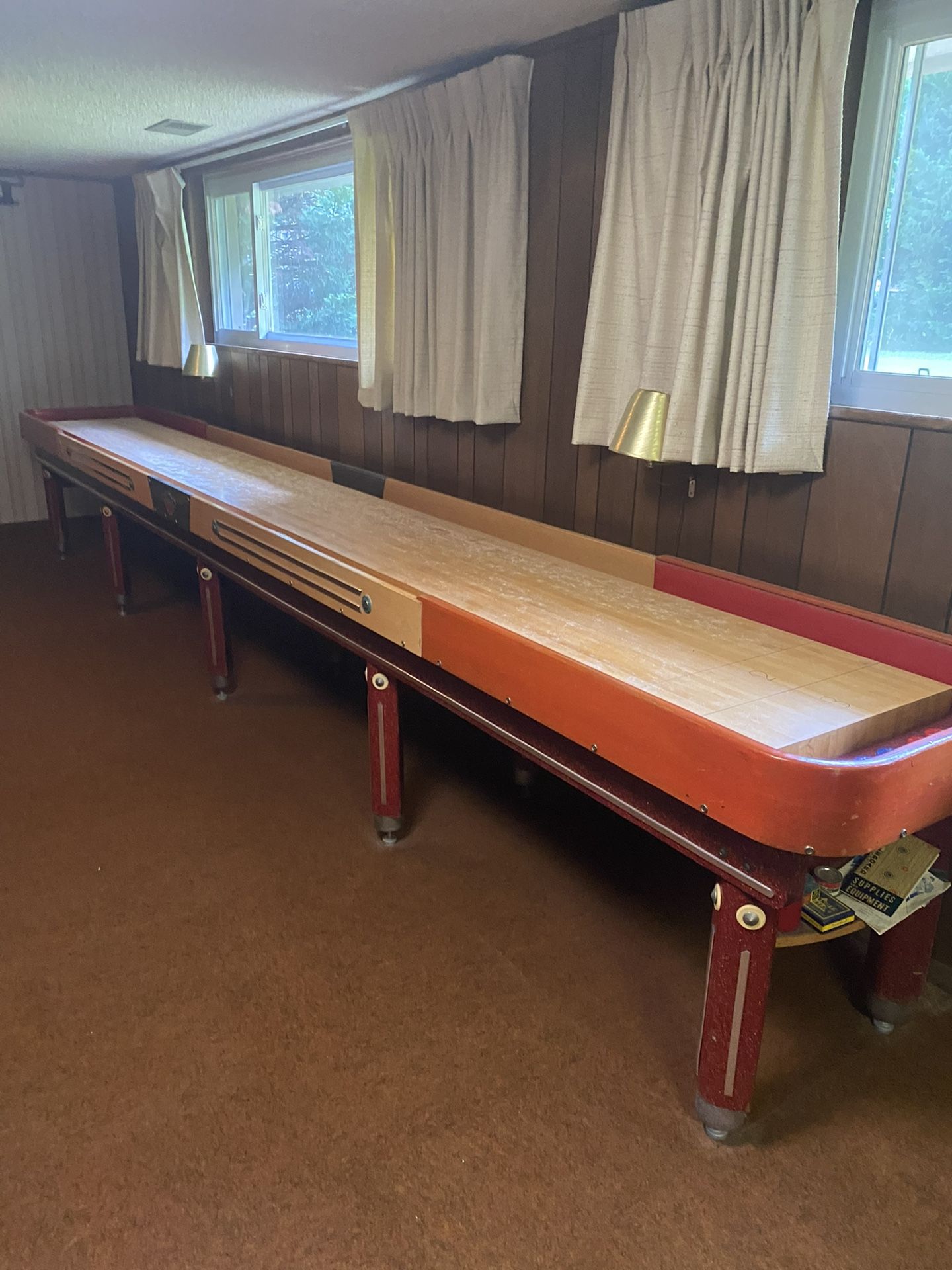 Antique 18’ American Shuffleboard Company Table for Sale in Glen Burnie, MD OfferUp