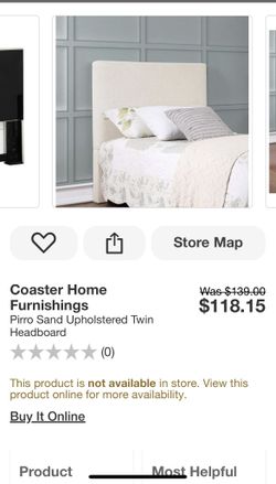 Twin Headboard Pirro Sand Upholstered