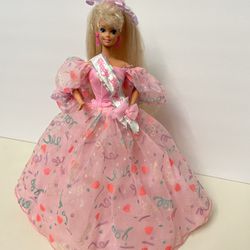 Vintage 1990 Happy Birthday Barbie Doll Mattel