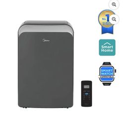 Midea 12,000 BTU ASHRAE (8,000 BTU DOE/SACC) Portable Air Conditioner, Cools up to 350 Sq.Ft., with Dehumidifier & Fan mode, Control with Remote, Amaz