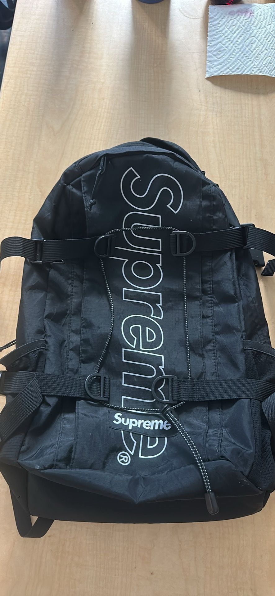Supreme FW18 Black Backpack