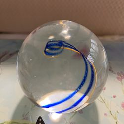 Small Glass Paperweight 