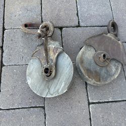 Antique Barn Pulleys