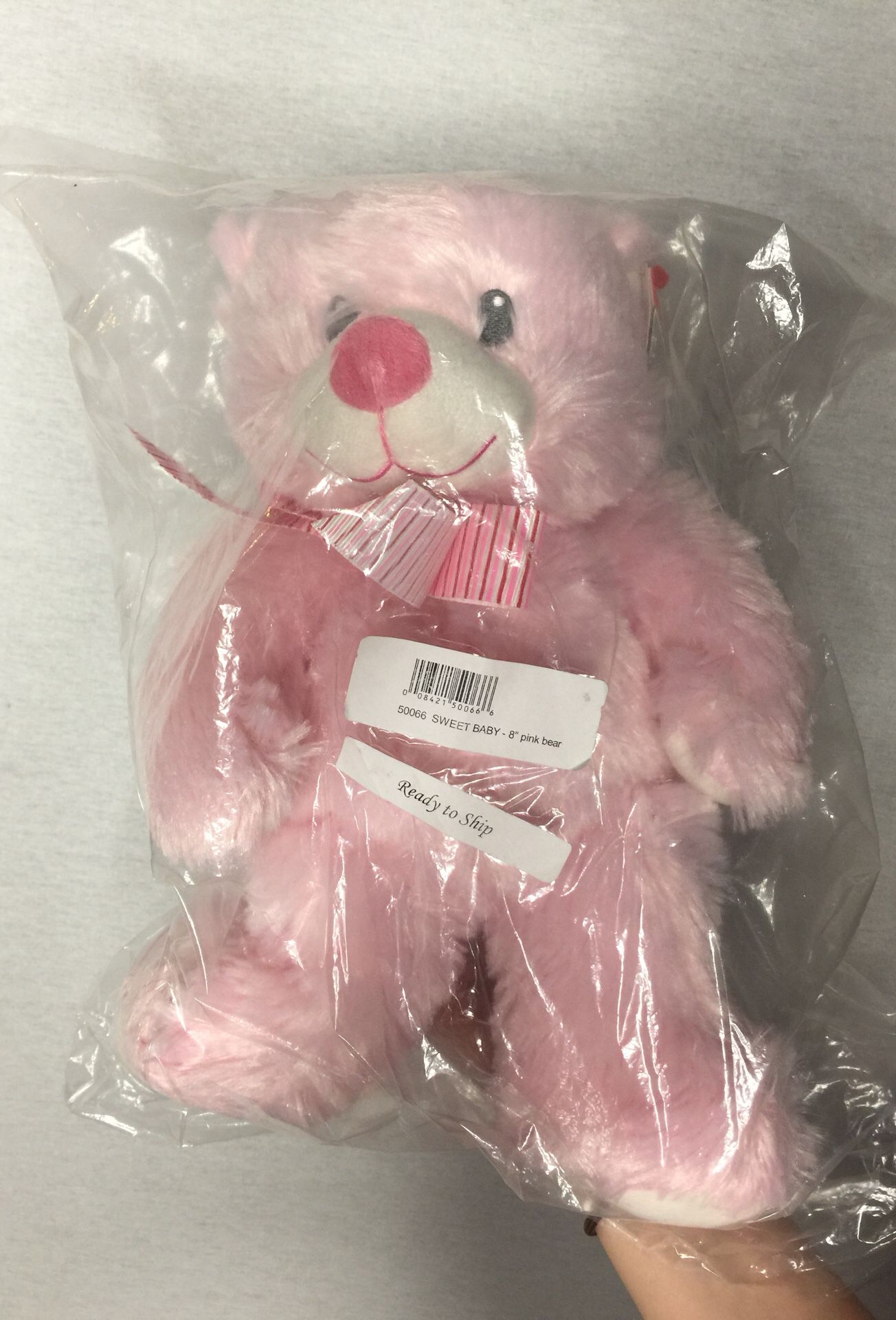 Brand New TY Pluffies My First Teddy Bear Sweet Baby Plush Stuffed Animal 8’’ pink