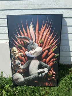 Bugs Bunny Framed Canvas