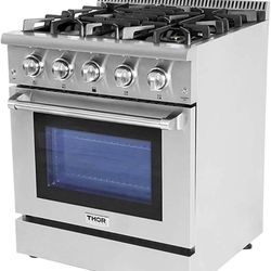 Thor Kitchen 30 inch Freestanding Pro-Style Professional Gas Range.  Save over $600 To