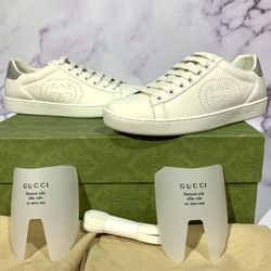 👟 Gucci Perforated Logo Sneakers – Men’s 5.5 & 6 / Women’s 7.5 & 8 Ready!
