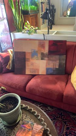 Large Colorful Abstract Artwork Wall Hanging