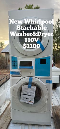 NEW Whirlpool Stackable Washer & Dryer unit 110V $1100
