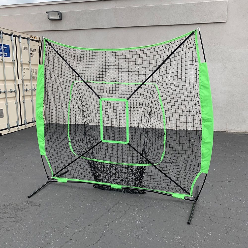 New in Box $55 Baseball Softball Practice Net Hitting Batting Pitching Training Set w/ Carry Bag