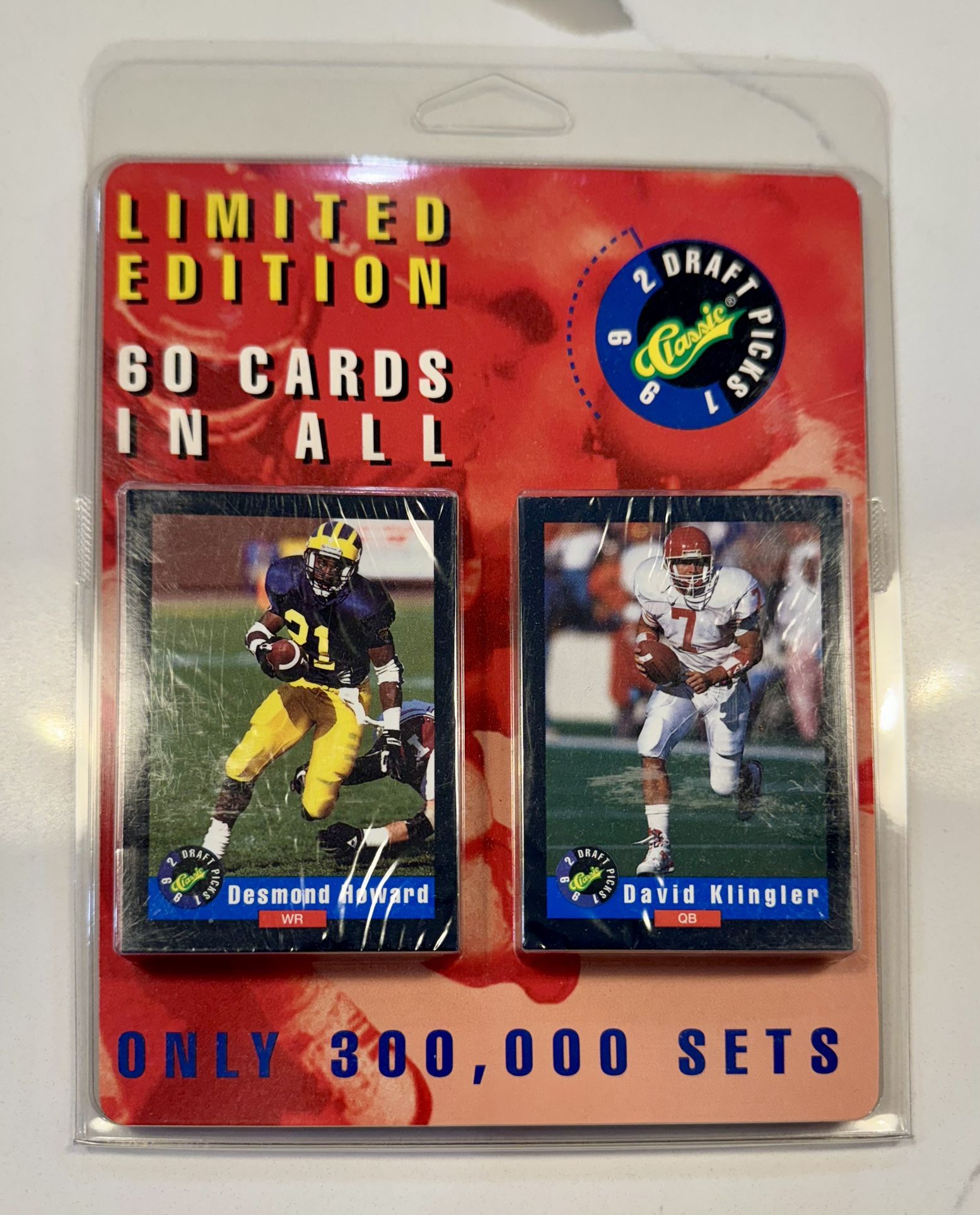 Sealed 1992 Classic Draft Picks Football Set – Desmond Howard Rookie