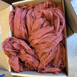 Rust cheese clothe table runners 5 total