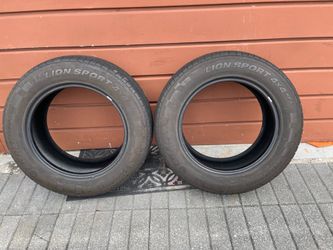 2 Lion Sport 4x4 hp3 255/60R18 / 112V Used Condition $120 Both Firm on Price