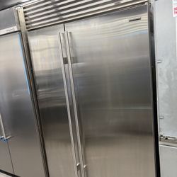 Sub Zero Stainless Steel Built In Side By Side 48” Refrigerator 