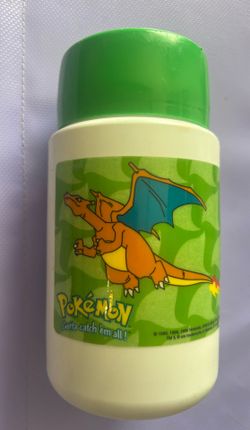 Vintage 1999 Nintendo Pokémon Charizard Thermos Bottle Cup with Lid