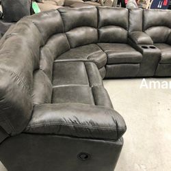 Dyersburg 6 Pcs Power Reclining Sectional Sofa Couch 