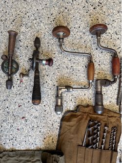 *free* old wood drills woodworking tools
