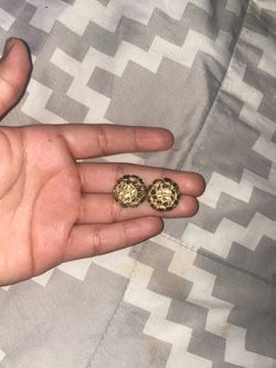 10K XL nugget earrings