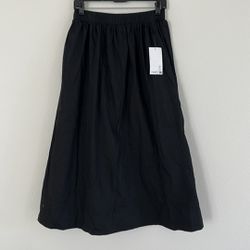 NA-KD Elastic Waist Cotton Midi Skirt 
