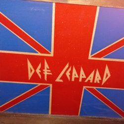 Def Leppard Etched Framed Glass 18.5x 14.5. Located Near 51st ave And Union Hills 