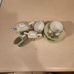 This Item Is A Vintage Japanese Lusterware Tea Set,