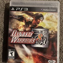 PS3 Video Game Dynasty Warriors 8