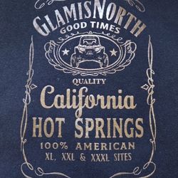 2XL Black Glamis North California Hot Springs Pullover Hoodie Sweatshirt 