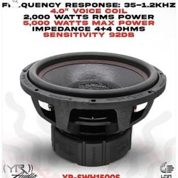 YR-SWH1500S Subwoofer