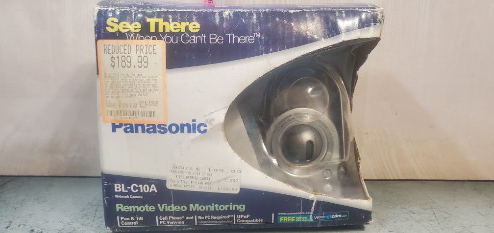 @CHV. VINTAGE Panasonic BL-C10A NETWORK CAMERA FOR PARTS OR REPAIR SOLD AS NOVELTY