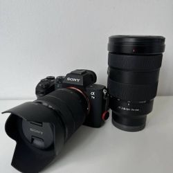Sony Alpha A7iii + FE 24-70mm f/2.8 GM Lens + FE 28-70 mm F3.5-5.6 Lens.