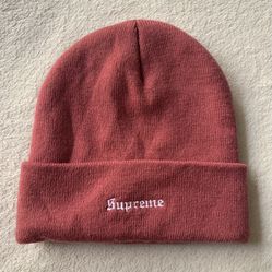 Supreme World Peace Red Beanie Used