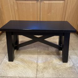 Pottery Barn Rustic X-Base Bench – Solid Wood – Originally $500+