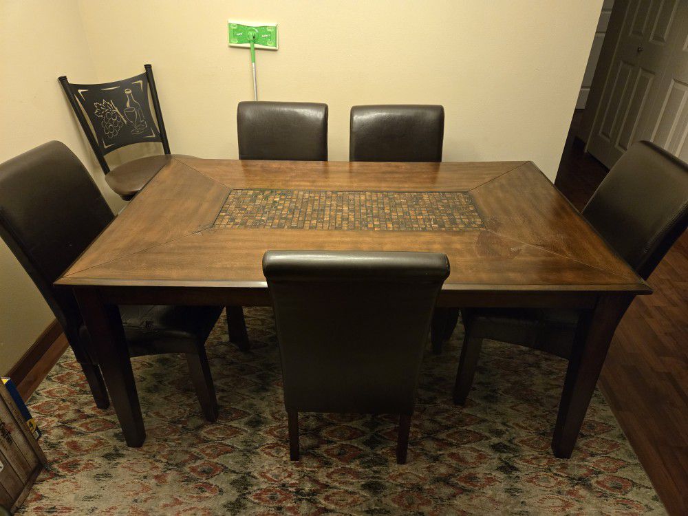 Dining Table And Coffee Table Combo With Chairs 