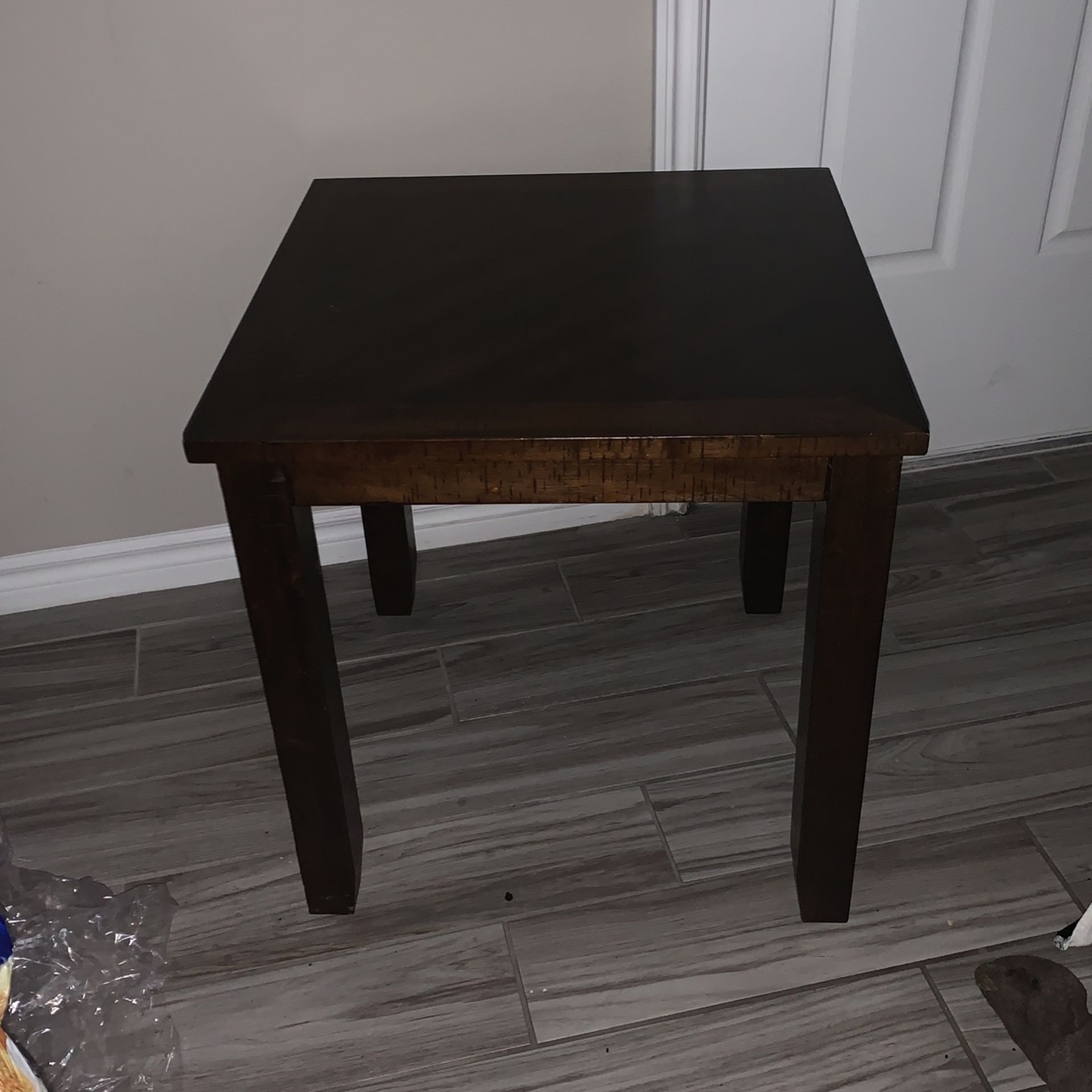 Wood Side Table