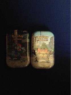 POKÉMON Lumiose City Mini Tin [Feraligatr & Budew] [Emboar & Inkay] BUNDLE