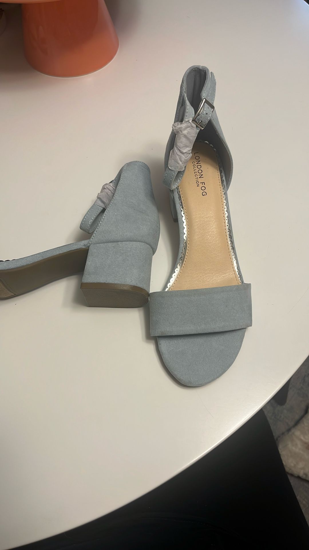 Baby Blue Heels, Size 8.5 Never Worn 