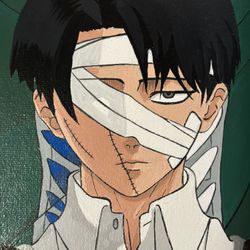 Attack On Titan Levi Painting 8x10