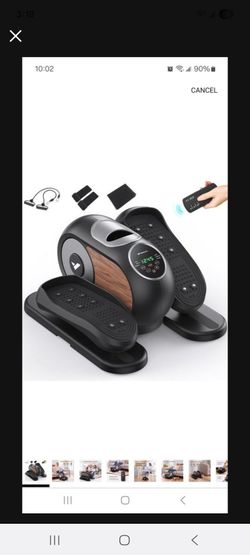 MERACH Under Desk Elliptical, Ellipse Leg Exerciser Electric as Seen on TV for Seniors with Remote Control & 12 Adjustable Speeds, Quiet Portable Seat