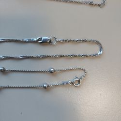 (2) Sterling Silver 925 Bracelets 