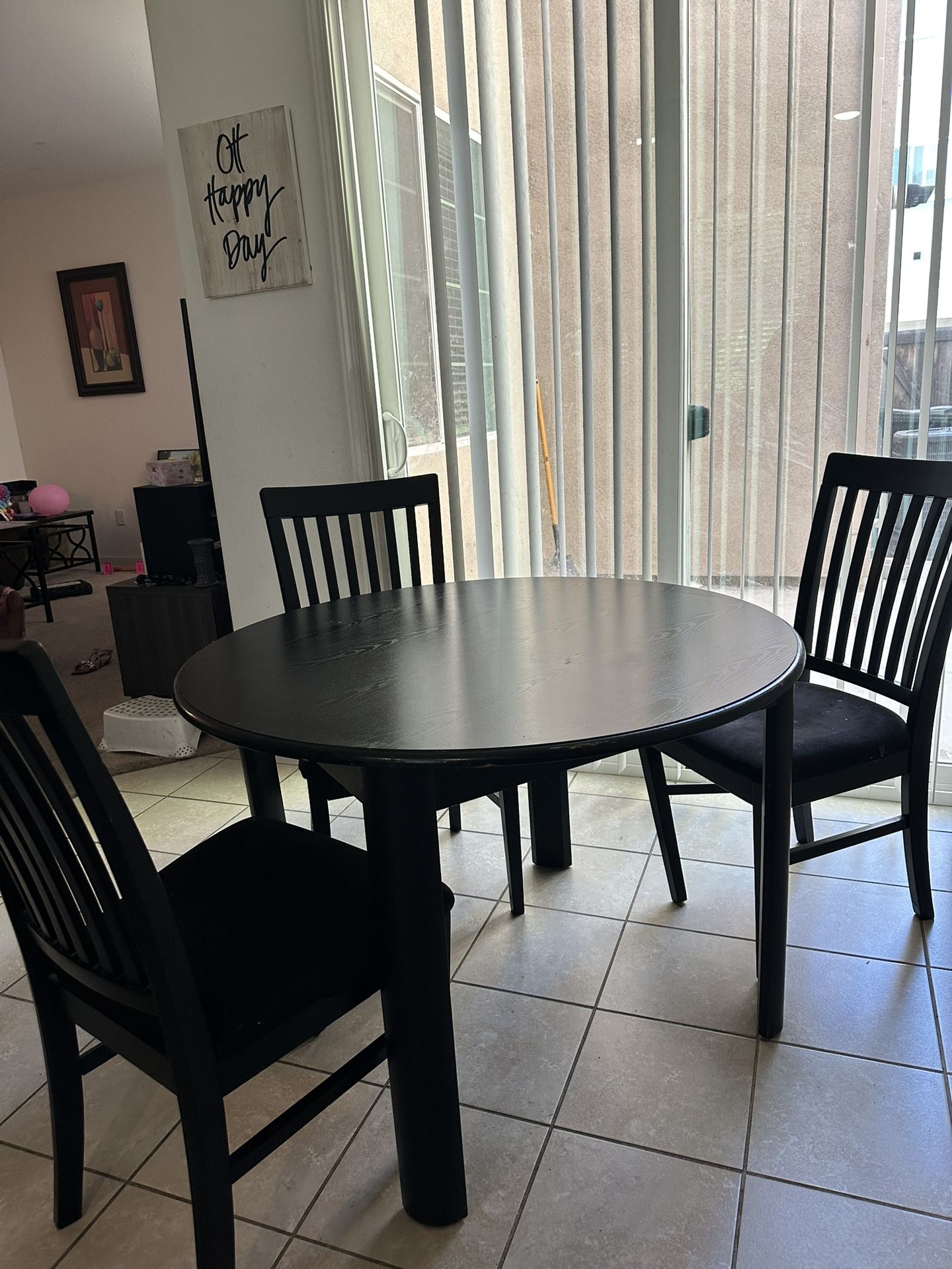 Dining Table W/ 3 Chairs
