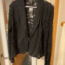 Black lace jacket
