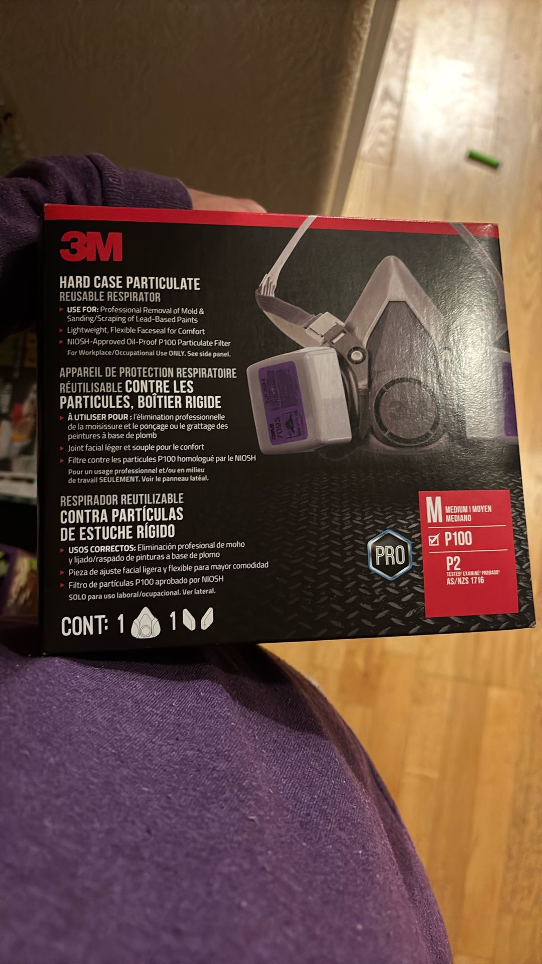 Hard case particulate reusable respirator