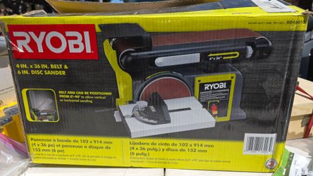 Ryobi 4 in. x 36 in. Belt & 6 in. Disc Sander