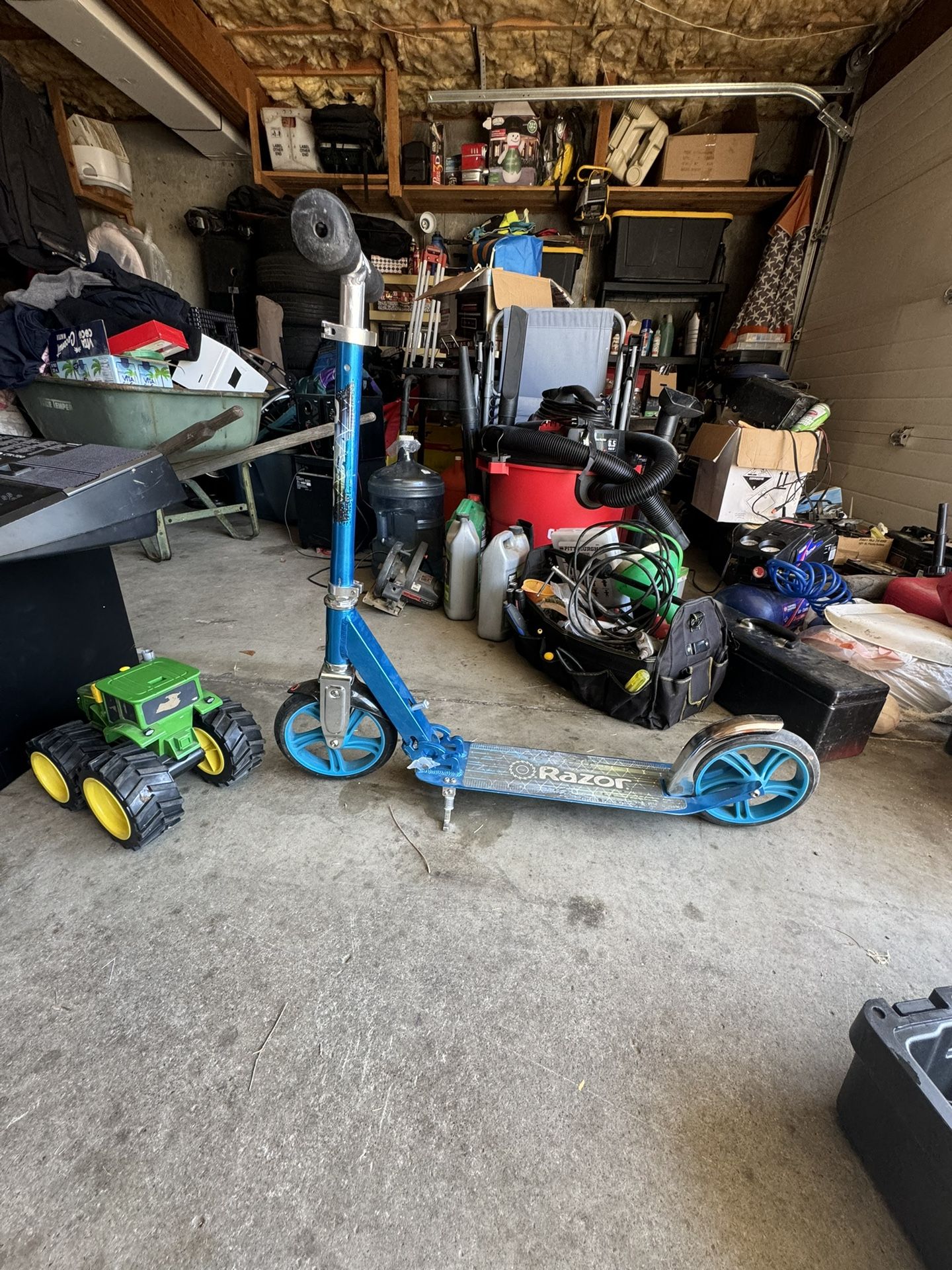 Lawnmower, Gun Safe, Scooter