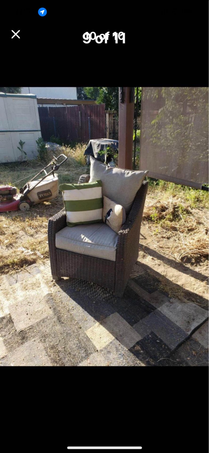 Gazebo and patio furniture 950 obo no lowballing Selling Together Only