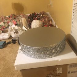 16 Inch Square Decorated Cake Stand