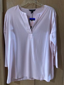 Néw Banana Republic Vneck pink top size large