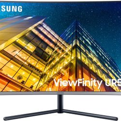 SAMSUNG 32" UR59 Series ViewFinity 4K UHD (3840x2160) Computer Monitor, Curved, HDMI, Display Port  